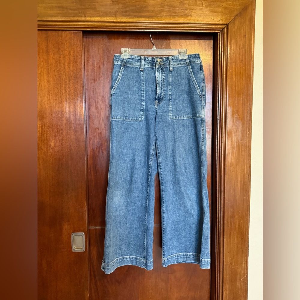 GAP High-Rise Wide-Leg Denim Jeans
